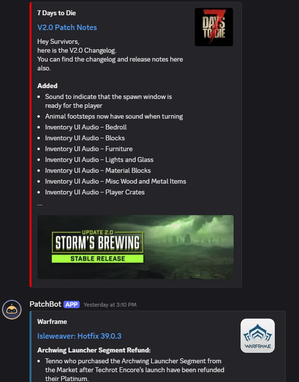 Server features illustration